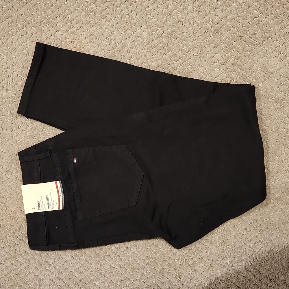 NEW Tommy Hilfiger black skinny jeans sz 12 NEW WITH TAGS
